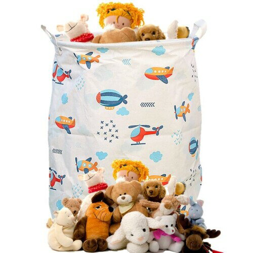 リタ商会 縫い包み 収納 おもちゃ収納 大容量 ぬいぐるみ 収納 バケツ型 シンプル 置き場所多様（スカ..