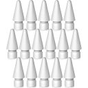 Apple Pencil交換用チップ 第1世代/第2世代チップ iPad Pencilペン先アクセサリー Apple Pen 1/2世代用 (16パック)
