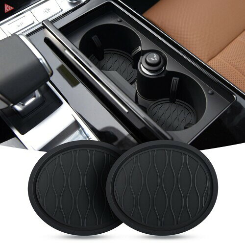 ALIOBC 車用コースター シリコーン製 小魚柄飾りドリンクホルダーマット 滑り止め 振動防止 車載カップ..