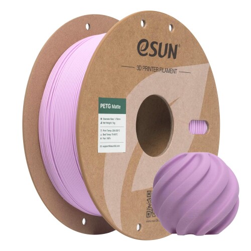 eSUN マットPETG フィラメント 1.75mm, 3Dプリンター用フィラメント, マット仕上げ, 光沢なしカラー, フロスト質感, 1kgスプール (2.2LBS)、ライラック 高級感のあるマット仕上げ ? 光沢を抑えたフロスト質感で、層の線が目立ちにくく、落ち着いた上品な仕上がりを実現。フィギュアや装飾品、デザイン作品に最適。 強度と耐久性に優れたPETG素材 ? PLAよりも耐衝撃性・柔軟性が高く、日常使用できる実用パーツや機能部品にも安心。 優れた積層接着性 & 低反り ? 改良された配合で積層間の密着が強く、安定した造形を実現。大きなモデルでも反りや割れを最小限に抑制。 耐湿性・耐熱性アップ ? 湿気や熱に強く、長期使用や実用性の高いパーツに適したフィラメント。屋内外での活用にも対応。 幅広い3Dプリンターに対応 ? 直径1.75mm ±0.02mmの高精度設計。スムーズな押出で、目詰まりや絡まりを防止し、初心者から上級者まで扱いやすい。 eSUN マットPETG フィラメント 1.75mm, 3Dプリンター用フィラメント, マット仕上げ, 光沢なしカラー, フロスト質感, 1kgスプール (2.2LBS)、ライラック 商品コード57081513412商品名eSUN マットPETG フィラメント 1.75mm, 3Dプリンター用フィラメント, マット仕上げ, 光沢なしカラー, フロスト質感, 1kgスプール (2.2LBS)、ライラックサイズ1KGカラーライラック※他モールでも併売しているため、タイミングによって在庫切れの可能性がございます。その際は、別途ご連絡させていただきます。※他モールでも併売しているため、タイミングによって在庫切れの可能性がございます。その際は、別途ご連絡させていただきます。