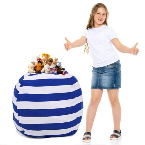 ぬいぐるみ 収納袋 大容量 たまご型 クッションカバー風 おもちゃ収納 収納バッグ 北欧風 洗える 子ど..