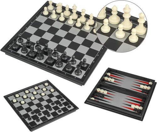 Andux 折りたたみ式マグネット式ボードゲーム 3-In-1 多機能チェスボード チェス バックギャモン チェッカー CXYXQ-02 (L) 48812 本製品はプラスチック製で、盤面はダストバッグで梱包されています。 マグネットゲームの駒、駒の底にはフェルトがあり、盤を保護し、摩耗やノイズを軽減します。 S:20x20x2cm、M:25x25x2cm、L:32x32x2cmの3つのサイズから選択することができます。 チェス、バックギャモン、3 in 1(チェス、バックギャモン、チェッカー)、2 in 1(チェス、チェッカー)、ヘビチェス、ルード、フライングチェス、中国のチェッカーから選択する多くのスタイルがあります。 チェス盤は、教育開発教材だけでなく、親子でインタラクティブなゲームにすることができます。 商品コード57065589425商品名Andux 折りたたみ式マグネット式ボードゲーム 3-In-1 多機能チェスボード チェス バックギャモン チェッカー CXYXQ-02 (L) 48812型番LYAACAB2622JPサイズL：32x32x2cmカラー3-In-1※他モールでも併売しているため、タイミングによって在庫切れの可能性がございます。その際は、別途ご連絡させていただきます。※他モールでも併売しているため、タイミングによって在庫切れの可能性がございます。その際は、別途ご連絡させていただきます。