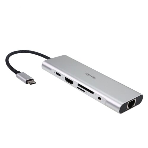 Opro9 USB Type-Cnu 9-in-1 }`nu USB 3.0|[g*3A4KΉ/HDMI/USB-Cp[fo[/3.5mmI[fBIWbNEthernetAMacBookProёType-Cp\RpiO[j