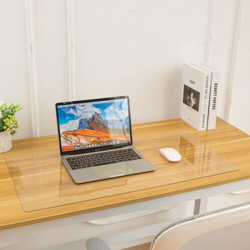 Bloomlover デスクマット 透明 45x30cm 厚さ1.5mm 学習机マット 子供 机マット クリア パソコン マット PVC製 テーブルクロス オフィス デスク パソコン テーブルマット 防塵 防水 耐熱 (透明 1.5mm