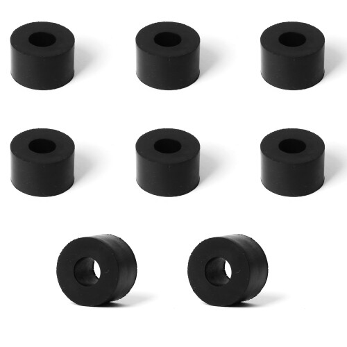 ゴム スペーサー 10個 内径10mm x 外径25mm x 長さ15mm ネジスタンドオフブッシング プ レーン仕上げの..