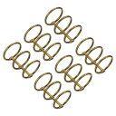 PATIKIL リング内径25.5mm バインダーリング 6個入り 取り外し可能 メタルブックリング オフィス ルーズリーフリング 3サークル 卓上 カレンダー フォト アルバム用 ブロンズ