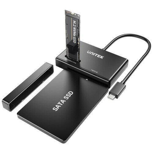 Unitek USB-SATA(yM.2)ϊA_v^ fAn[hhCuΉ@ M.2 SSD (PCIeNVMe)&2.5/3.5C` SATA I/II/III HDD/SSDΉ N[s SATAM.2USBC^tF[X USB3.2 Gen2 10Gbps vOA