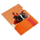 edc a 4 クリア ホルダ bestiola ドッグ orange
