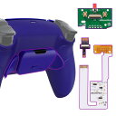eXtremeRate ps5コントローラーBDM-030&BDM-040&BDM-050に対応用プログラム背面パドルプラスティック製ラバー付きピュアカラーRISE V3リマップキット、ps5コントローラーに対応用アップグレードボ