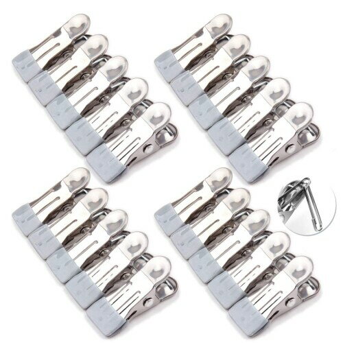 MITUKEモノクリップ 洗濯バサミ 洗濯ピンチ 洗濯ばさみ ステンレス製 錆びに強く ノンスリップ すべら..