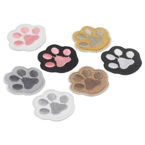 オーディオファン アイロン ワッペン 肉球 刺繍 パッチ 穴開き補修 アイロンの熱い思いを込めて、瞬く..