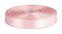 両面サテンリボン 幅25mm 長さ91M 髪飾りのDIY 装飾素材 花束 ギフト ラッピング -ライトピンク
