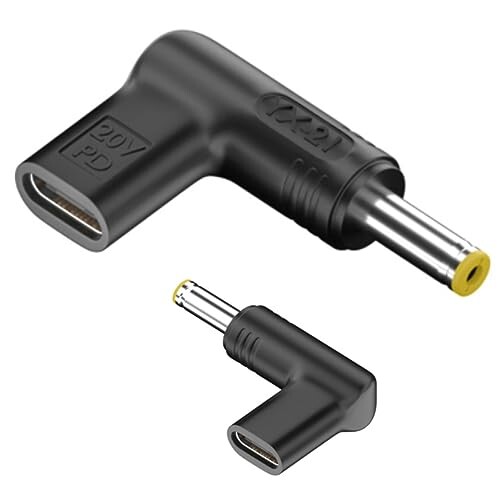 楽天アルメリアセカンドストア全22種 fine-R USB-C 入力 DC 5.5×1.7mm 出力 20V 5A 100W 対応 主に acer Lenovo ASUS 東芝 ノートパソコン PD 充電 変換アダプター プラグ 高速充電 （PL保険加入品） （21-5517）