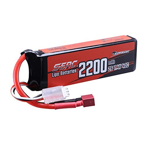 SUNPADOW S-ERCシリーズ2200mAh 7.4V 2S 40C リポバッテリーハードケース ディーンズ T型プラグ付き RCトラックRCトラギー RC 無人ヘリコプターFPVレーシングに適用