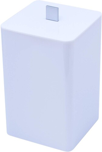 ビッテ トイレ ゴミ箱 サニタリー ボックス ホワイト 角型 清潔 ゴミ袋 約11.9×11.9×20cm 669toi_sa_w