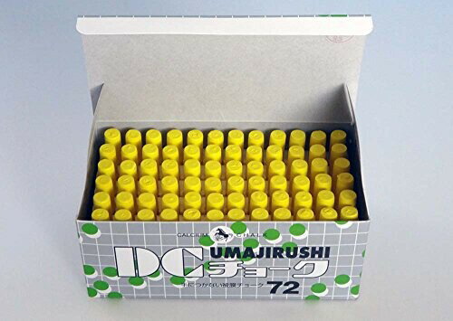 馬印 DCチョーク 72本入 黄 DC505