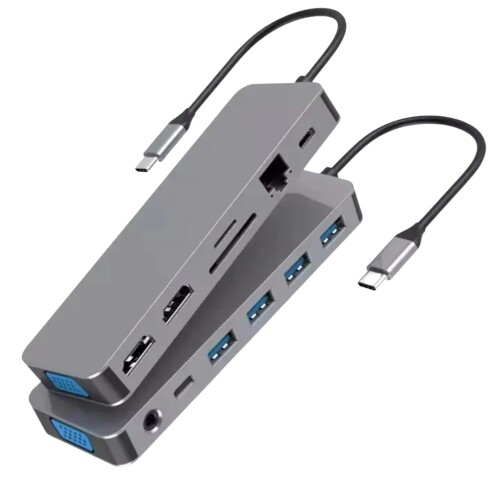 13C1 USB Type Cnu }`|[gA_v^[ hOhbLOXe[V A~jEhbN 2 HDMI 4K RJ45MKrbgC[Tlbg VGA USB C 100W [d/f[^ 3.5Aux4 USB 3.0 SD/TF[_[ T