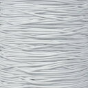 Craft County ゴム紐 1.6mm(1/16インチ)ビーズ細工 クラフト用 ストレッチコード 15.2m/50フィート(手巻きの束/袋入り) ホワイト