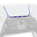 eXtremeRate ps5コントローラーに対応用カスタムタッチパッドLEDライトバースキンステッカー、ツールセット付き、ツールは40個で8つの色が含まれてい...