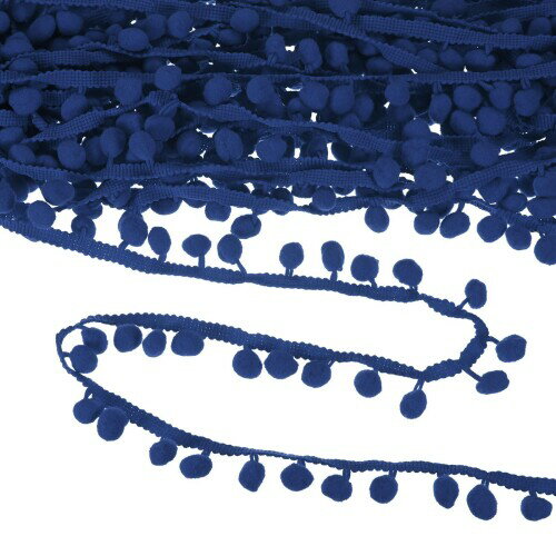 M METERXITY ポンポンボールフリンジトリム 20ヤード11mmボールフリンジトリムリボン ホームデコレーシ..