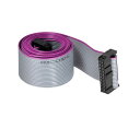 DMiotech 20ピン 1m長 2.54mm IDCワイヤーフラットリボンケーブル FC to FCコネクター グレーカラー付き