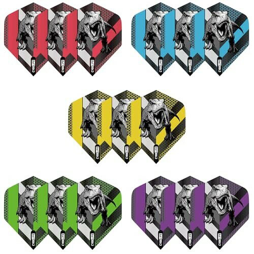 CyeeLifeスタンダードダーツ便,1パックあたり15個 (恐竜)