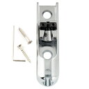 Musiclily Pro 15.5mm ベース用ブリッジサドル Lock-Down Saddle モノレールブリッジ1弦/2弦用 、 クローム