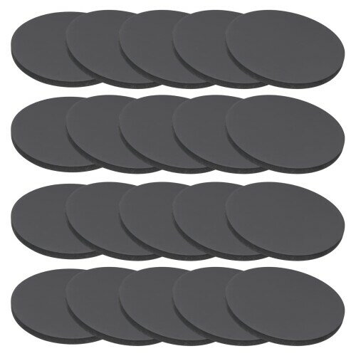 PATIKIL ゴム製ソリッドディスクワッシャー 20個 40mm ID x 3 mm 厚さのゴム製ラウンドガスケットパッ..