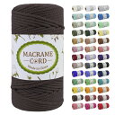 LEREATI マクラメロープ 5mm x 100m, 綿ロープ yarn マクラメ糸 コットンロープ 綿糸 太いロープ, マクラメ 紐 の場合 DIY, 壁掛...