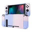 eXtremeRate PlayVital Switchコンソールに対応するバックカバー、分割デザインでNS Joyconハンドヘルド用保護ケース(ハード)、Switchドックに対応する保護ケース(ハード)(2)