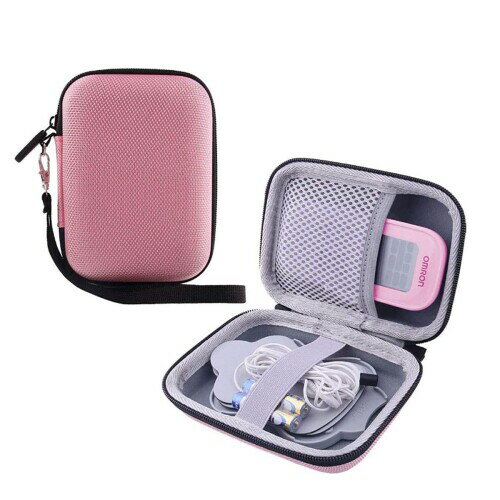 用の オムロン(OMRON) HV-F022/ HV-F021 低周波治療器 専用収納ケース-WERJIA (ピンク)