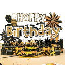 Magic Ants Happy Birthdayポップアップケーキカード、大人と子供用の甘い3Dバースデーカード 封筒付き - 女性、男性、お母さん、お父さん...