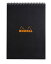 (1, 8 A A 1/4 x 11 A A 3/4) - Rhodia Wirebound Notebooks ruled 21cm x 32cm black