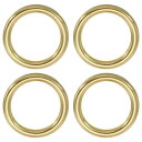 PATIKIL 真鍮製のOリング 4個入り 内径1