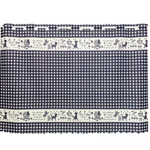 SAWABIYA カフェカーテン 遮像カーテン 小窓用 カーテン 可愛い 柄 おしゃれ 北欧 丈90cm 72cm 目隠し 断熱 遮光 UVカット 省エネ 洗える 間仕切り 厚手 喫茶店 キッチン トレイ 子供部屋 廊下 1