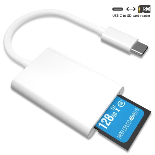 USB^CvC J[h[_[ USB-CJ[hA_v^ for SDJ[hEMicro SDJ[h OTGX}zeʕs android MacOS Windows iPad Pro 2018, Pixel 3/2/2XL ȂUSB C foCXΉ ()