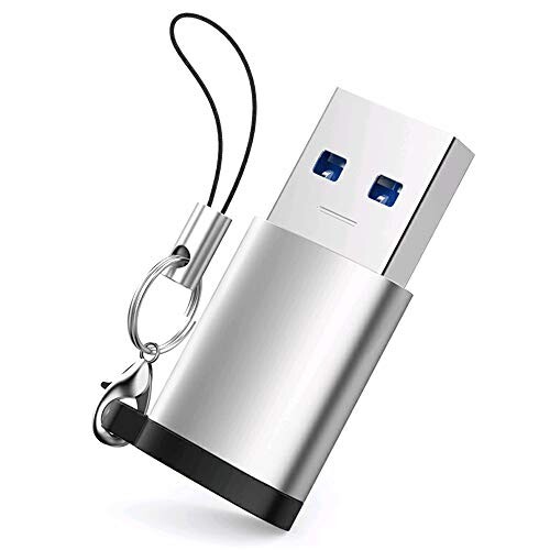 USB C to USB A 変換アダプタ WERPOWERusb type c 変換 MacBook Pro/Air/iPad Pro 2019/Surface/Sony Xperia/Samsung等対応 在宅勤務支援 (ぎんいろ)