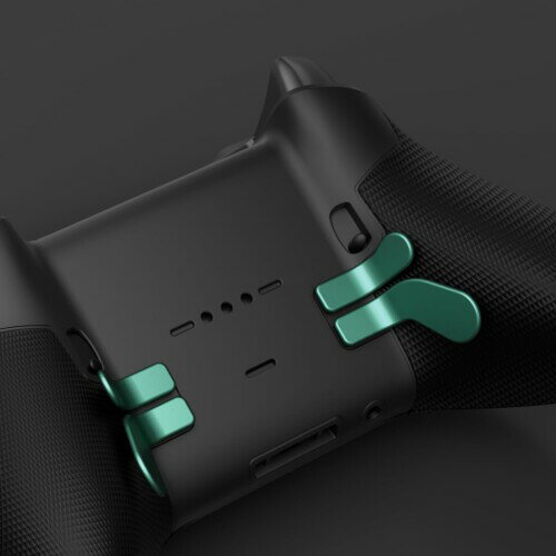 eXtremeRate xbox elite series2&1コントローラーに対応用メタリックステンレススチール背面パドル4個、xbox one elite、xbox eliteシリーズ2&elite2coreコントローラー用交換用ヘアトリガーロック