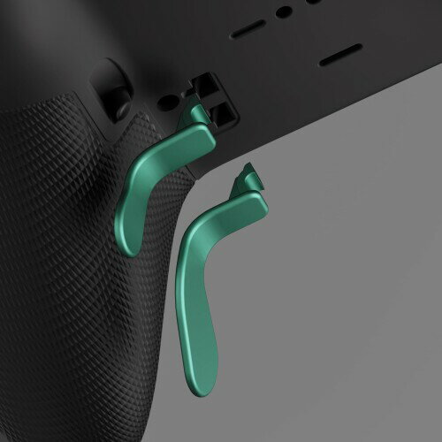 eXtremeRate xbox elite series2&1コントローラーに対応用メタリックステンレススチール背面パドル4個、xbox one elite、xbox eliteシリーズ2&elite2coreコントローラー用交換用ヘアトリガーロック