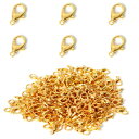ストラップ 金具 300個 アクセサリーパーツ カニカン イヤリング 金具 ブレスレット ネックレス パーツ 金具 留め具 ネックレス留め具