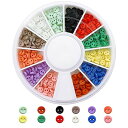 sempiterno 300個ミニチュア 極小プラスチックボタン 2つ穴 3mm ぬいぐるみ 服 人形の服の部品 DIYぬいぐるみ工芸品手作り部品 (12色混合...
