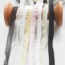 sempiterno 6mm 弾力性のレース 極狭のフリルレース DIY補助材料 誕生日 クリスマス ギフト 装飾材料 縫製素材 人形飾 8種類16m(6mm,...