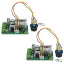 WMYCONGCONG 2個 6V-90V 15A DC モータースピード PWM用コントローラー 速度調整器 速度制御16KHZ大型パワーレギュレーターガバナースイッチ PLC制御