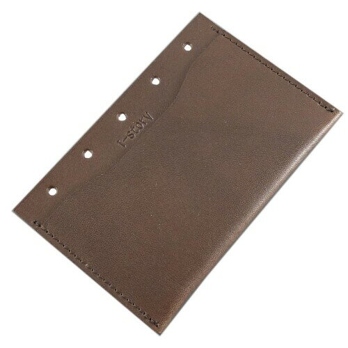 (i-story) ミニ5穴用 システム手帳リフィル (3)カードケース 日本製 (チョコ)