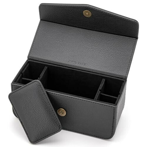 MareBiz 法人用印鑑ケース 印鑑 ケース 法人 4本 + ゴム印 (実印 銀行印 角印 認印 横判 など) 持ち運び レザー