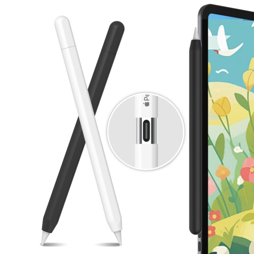 AhaStyle ^ Apple Pencil (USB-C) VRیP[X ~ Apple Pencil (USB-C) 2023݂̂ɓKp 2Zbg (PF2{, C)