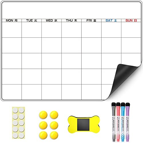 Monoc ホワイトボード カレンダー マグネットシート 冷蔵庫に貼る 消しやすい 掲示板/スケジュール管理ボード/メモー用に対応 A3サイズ (月予定表) 【貼ってすぐに使用可能】ホワイトボードの裏面に磁石層を採用し、鉄製冷蔵庫に直接吸着してすぐに使用できます。接着剤や貼り付け用品は使用する必要がなく、しっかりと吸着します。 また、10枚の強力両面テープが付属して、壁、非鉄製の冷蔵庫に貼り付けることも可能。そして、粘着のりが残らずに綺麗に剥がせることです。壁を傷めることなく、貼り付ける場所を自由に選べます。 【雑務、仕事の効率化UP】忙しい毎日、今日忘れしまったことはあるか、明日何をするか…。 このカレンダーは、脳をリラックスさせる、?日、?周、?月のスケジュール管理が可視化できます。用事の無駄をなく、もっと時間を有効活用して、日常生活や仕事はより楽しです。 【磁気ホワイトボード】ホワイトボードの裏面は磁石層、磁力が超強い、鉄面にしっかりして貼り付け、滑り落ちる心配がありません。 柔軟性あり、曲面への使用も可能になっています。 【快適な書き・消しやすい】表面に良質なPETフィルムなので滑らかで書きやすいです。どんな水性マークペンでも、スムーズに字を書くことができます。2月前に書いた筆跡でも、少し水の濡れた布や雑巾などで簡単に拭き取ることができ、決して汚れなりません。 【様々なシーンで活躍】記念日、誕生日、カウントダウンとなる計画、週の食事、家族旅行など大事なことを忘れない。家では子供の落書き・勉強・伝言メモ、スケジュール表として使え、いろいろと活用できます。 商品コード57063572015商品名Monoc ホワイトボード カレンダー マグネットシート 冷蔵庫に貼る 消しやすい 掲示板/スケジュール管理ボード/メモー用に対応 A3サイズ (月予定表)型番MO-003サイズ月予定表カラー月予定表※他モールでも併売しているため、タイミングによって在庫切れの可能性がございます。その際は、別途ご連絡させていただきます。※他モールでも併売しているため、タイミングによって在庫切れの可能性がございます。その際は、別途ご連絡させていただきます。