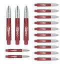 CyeeLife 15pcs ダーツシャフト・バレル,アルミニウムと透明なプラスチックの部品