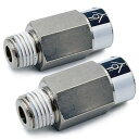LEXOR エアサス 1/4NPT チェックバルブ(B) 2個 セット 逆止弁 コンプレッサー エアーツール 逆流防止弁 SMC 交換 DIY