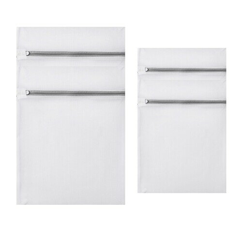 洗濯ネット 細かい網目 無蛍光 角型 ランドリー ネットバッグ 型崩れ防止/絡み防ぎ/傷み防止 家庭用洗濯袋 傷つき防止 コート/セーター/T-シャツ/ブラジャ...